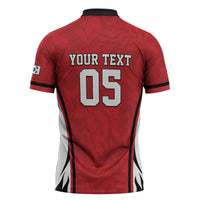 Custom South Korea Football 2026 Zipper Polo Shirt Taegeuk Warriors Spirit Sporty Style