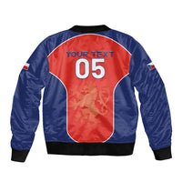 Custom Czechia Football 2026 Bomber Jacket National Lion Unique Style