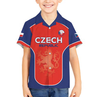 Custom Czechia Football 2026 Kid Hawaiian Shirt National Lion Unique Style