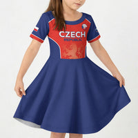 Custom Czechia Football 2026 Kid Short Sleeve Dress National Lion Unique Style