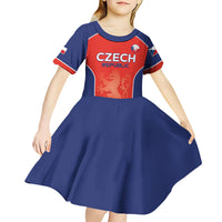 Custom Czechia Football 2026 Kid Short Sleeve Dress National Lion Unique Style
