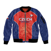 Custom Czechia Football 2026 Sleeve Zip Bomber Jacket National Lion Unique Style