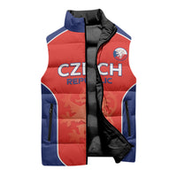 Custom Czechia Football 2026 Sleeveless Puffer Jacket National Lion Unique Style