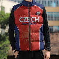 Custom Czechia Football 2026 Sleeveless Puffer Jacket National Lion Unique Style