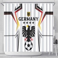 Custom Germany 2024 Football Shower Curtain Go Champions Nationalelf White Version