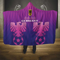 Custom Germany 2024 Football Hooded Blanket Go Champions Nationalelf Pink Version