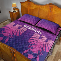 Germany 2024 Football Quilt Bed Set Go Champions Nationalelf Pink Version LT05 - Wonder Print Shop