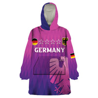 Custom Germany 2024 Football Wearable Blanket Hoodie Go Champions Nationalelf Pink Version LT05 - Wonder Print Shop