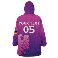 Custom Germany 2024 Football Wearable Blanket Hoodie Go Champions Nationalelf Pink Version LT05 - Wonder Print Shop