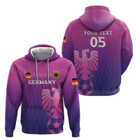 Custom Germany 2024 Football Zip Hoodie Go Champions Nationalelf Pink Version LT05 - Wonder Print Shop
