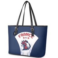 France 2024 Football Leather Tote Bag Go Champions Les Bleus LT05 - Wonder Print Shop