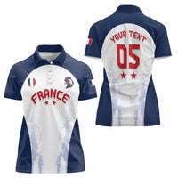 Custom France 2024 Football Women Polo Shirt Go Champions Les Bleus LT05 - Wonder Print Shop