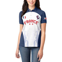Custom France 2024 Football Women Polo Shirt Go Champions Les Bleus LT05 - Wonder Print Shop