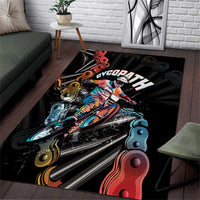 Cycopath Funny Cycling Area Rug Cycling lovers - Wonder Print Shop