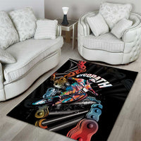 Cycopath Funny Cycling Area Rug Cycling lovers - Wonder Print Shop