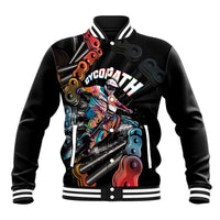 Cycopath Funny Cycling Baseball Jacket Cycling lovers - Wonder Print Shop