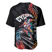 Cycopath Funny Cycling Baseball Jersey Cycling lovers - Wonder Print Shop