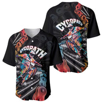 Cycopath Funny Cycling Baseball Jersey Cycling lovers - Wonder Print Shop