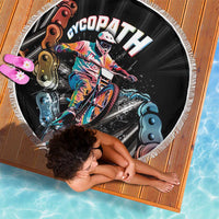 Cycopath Funny Cycling Beach Blanket Cycling lovers - Wonder Print Shop