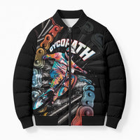 Cycopath Funny Cycling Bomber Puffer Jacket Cycling lovers - Wonder Print Shop