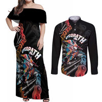 Cycopath Funny Cycling Couples Matching Off Shoulder Maxi Dress and Long Sleeve Button Shirt Cycling lovers - Wonder Print Shop