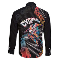 Cycopath Funny Cycling Family Matching Long Sleeve Bodycon Dress and Hawaiian Shirt Cycling lovers - Wonder Print Shop