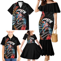 Cycopath Funny Cycling Family Matching Mermaid Dress and Hawaiian Shirt Cycling lovers - Wonder Print Shop