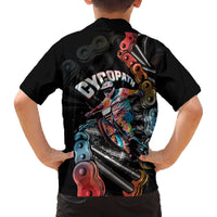 Cycopath Funny Cycling Family Matching Off The Shoulder Long Sleeve Dress and Hawaiian Shirt Cycling lovers - Wonder Print Shop