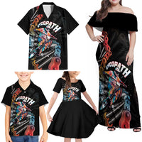 Cycopath Funny Cycling Family Matching Off Shoulder Maxi Dress and Hawaiian Shirt Cycling lovers - Wonder Print Shop