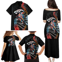 Cycopath Funny Cycling Family Matching Puletasi and Hawaiian Shirt Cycling lovers - Wonder Print Shop