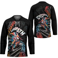 Cycopath Funny Cycling Hockey Jersey Cycling lovers - Wonder Print Shop