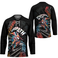 Cycopath Funny Cycling Hockey Jersey Cycling lovers - Wonder Print Shop