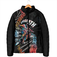 Cycopath Funny Cycling Padded Jacket Cycling lovers - Wonder Print Shop