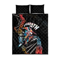 Cycopath Funny Cycling Quilt Bed Set Cycling lovers - Wonder Print Shop