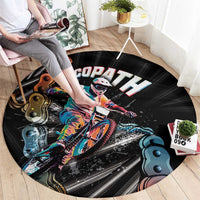 Cycopath Funny Cycling Round Carpet Cycling lovers - Wonder Print Shop