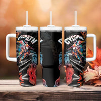 Cycopath Funny Cycling Tumbler With Handle Cycling lovers - Wonder Print Shop