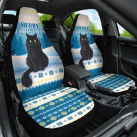 Merry Christmas Yule Cat Car Seat Cover Icelandic Folklore Jolakotturinn LT05 - Wonder Print Shop