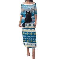 Merry Christmas Yule Cat Puletasi Icelandic Folklore Jolakotturinn LT05 - Wonder Print Shop