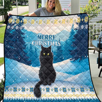 Merry Christmas Yule Cat Quilt Icelandic Folklore Jolakotturinn LT05 - Wonder Print Shop