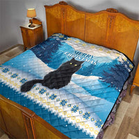 Merry Christmas Yule Cat Quilt Icelandic Folklore Jolakotturinn LT05 - Wonder Print Shop