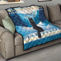 Merry Christmas Yule Cat Quilt Icelandic Folklore Jolakotturinn LT05 - Wonder Print Shop