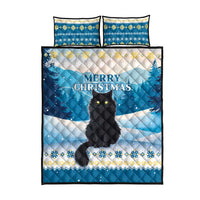 Merry Christmas Yule Cat Quilt Bed Set Icelandic Folklore Jolakotturinn LT05 - Wonder Print Shop