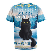 Merry Christmas Yule Cat Rugby Jersey Icelandic Folklore Jolakotturinn LT05 - Wonder Print Shop