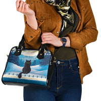 Merry Christmas Yule Cat Shoulder Handbag Icelandic Folklore Jolakotturinn