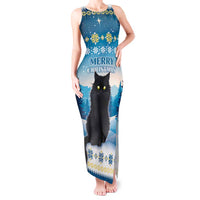 Merry Christmas Yule Cat Tank Maxi Dress Icelandic Folklore Jolakotturinn LT05 - Wonder Print Shop