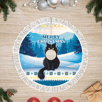 Merry Yule Cat Christmas Tree Skirt Icelandic Folklore Jolakotturinn LT05 - Wonder Print Shop