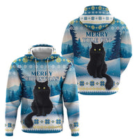 Merry Christmas Yule Cat Zip Hoodie Icelandic Folklore Jolakotturinn LT05 - Wonder Print Shop