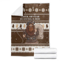 Funny Christmas Belsnickel Blanket Impish Or Admirable