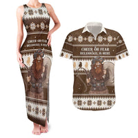 Funny Christmas Belsnickel Couples Matching Tank Maxi Dress and Hawaiian Shirt Impish Or Admirable LT05 - Wonder Print Shop