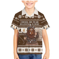 Funny Christmas Belsnickel Family Matching Mermaid Dress and Hawaiian Shirt Impish Or Admirable LT05 - Wonder Print Shop